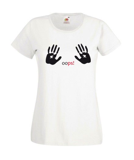 T-shirt OOPS! wersja czarna
